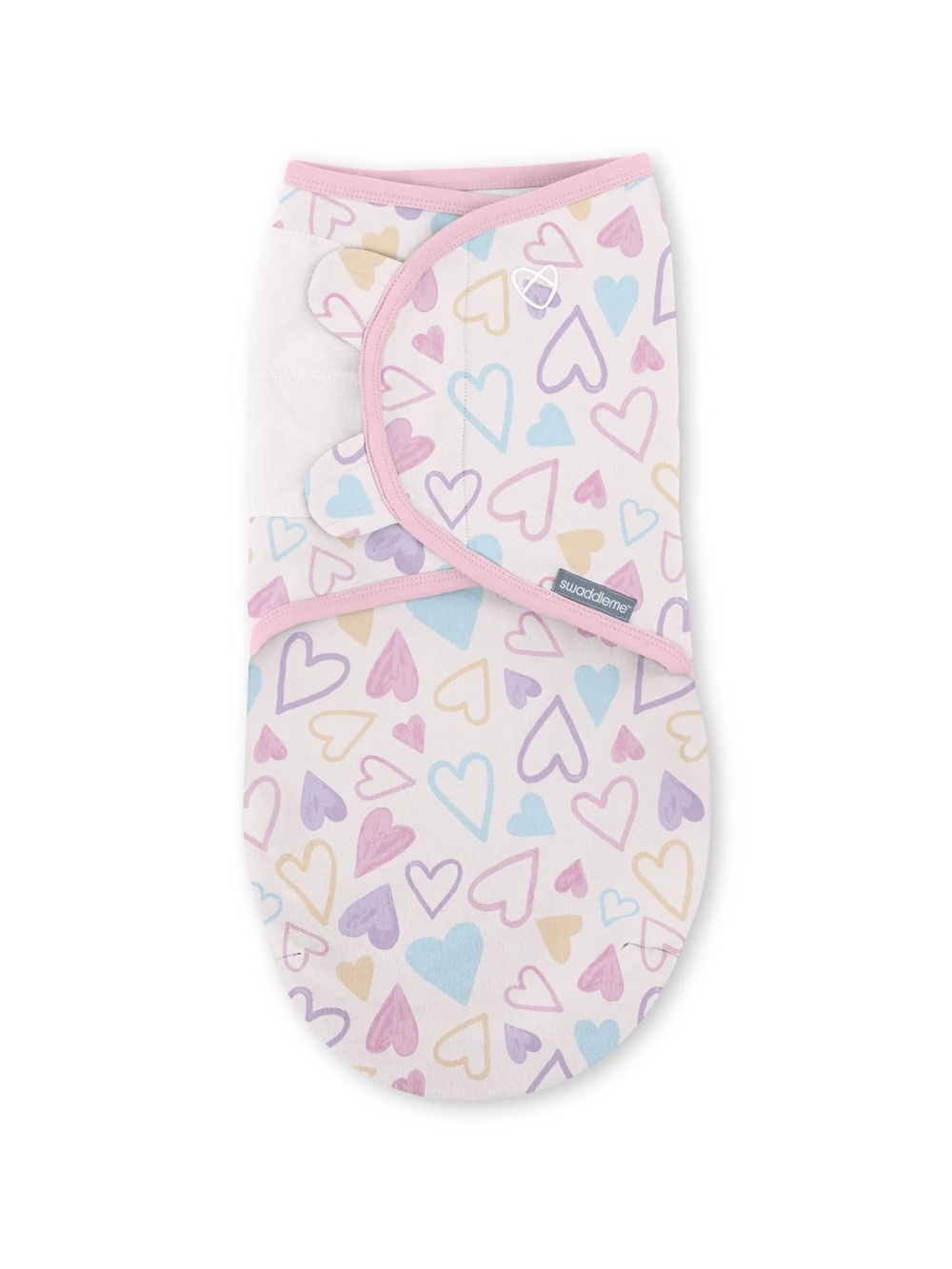 Swaddleme - Wrap Swaddle W/ Heart Design (Cotton) - 0-3M